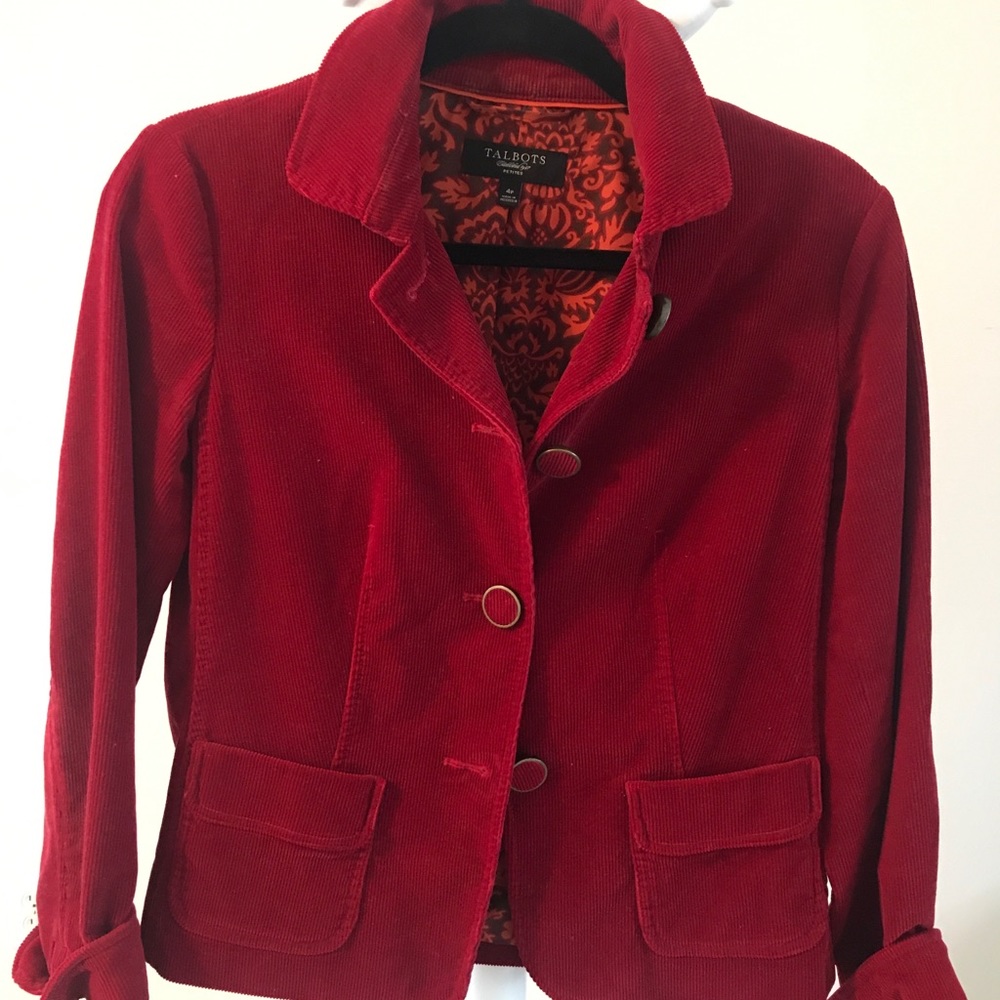 Corduroy Talbot’s short jacket, size 4P
